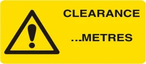 W 278 — CLEARANCE ....METRES